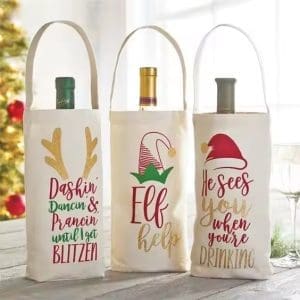 Cotton Pouches Wine Gift Bags